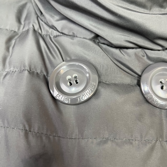 Betsey Johnson Down Jacket, Knee length double breasted button detailing XS Grey - Picture 5 of 16